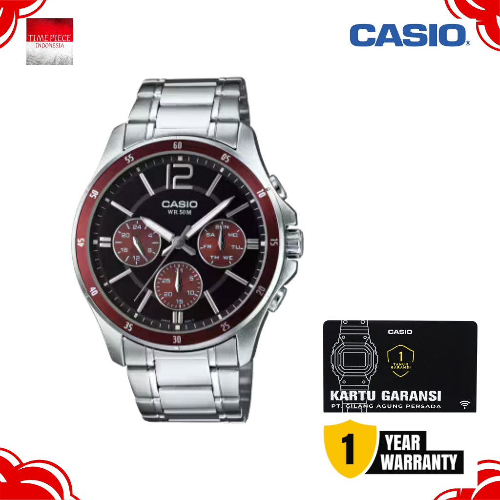 CASIO PRIA ANALOG MTP-1374D-5AVDF / CASIO MTP1374D-5A ORIGINAL & GARANSI