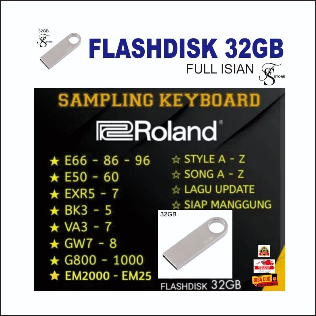 style & song MIDI untuk semua keyboard roland USB flashdisk