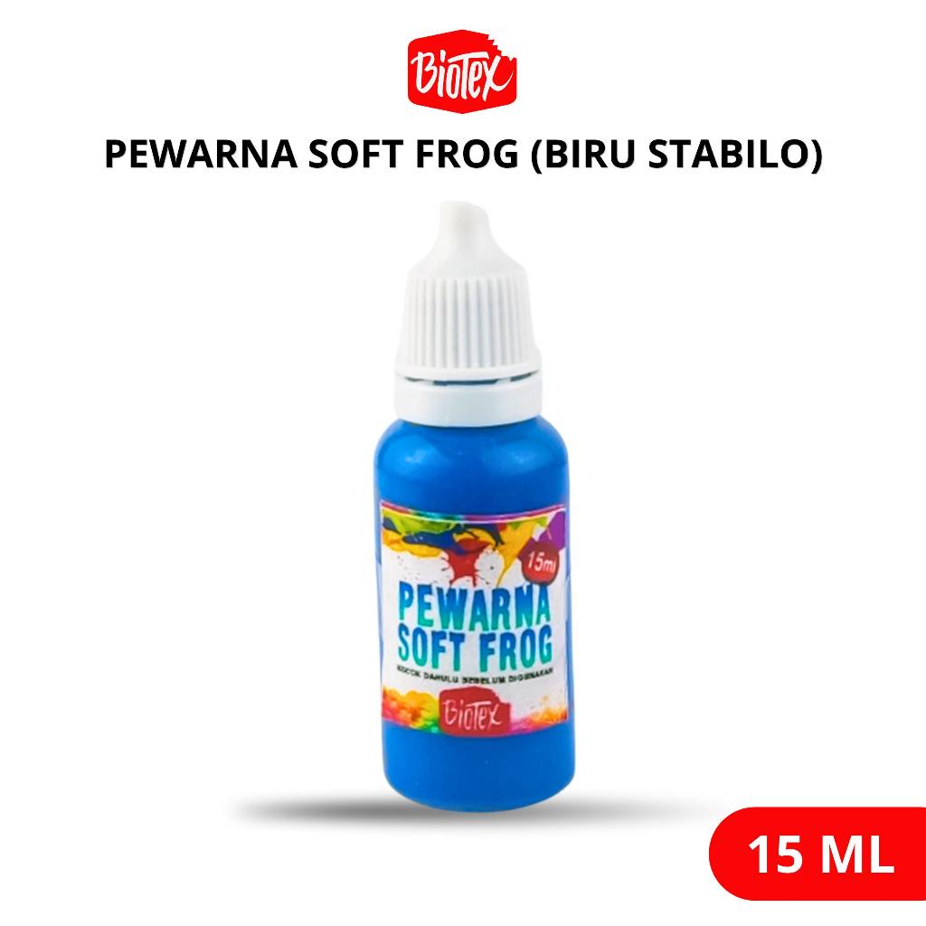 Biotex PEWARNA LATEKS 15 ML BIRU STABILO - Latex Latek Soft Frog Sofrog