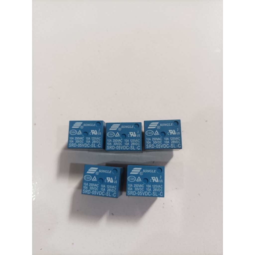5 Pcs Relay Songle 5 V DC 5 Kaki Pin Relay SRD 5VDC