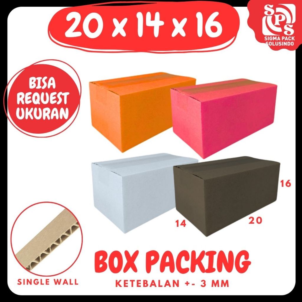 Kardus 20x14x16 Kardus A1 Packing Sirup Buah Kotak Kemasan Madu Dus Online Shop Obat Jamu Botol