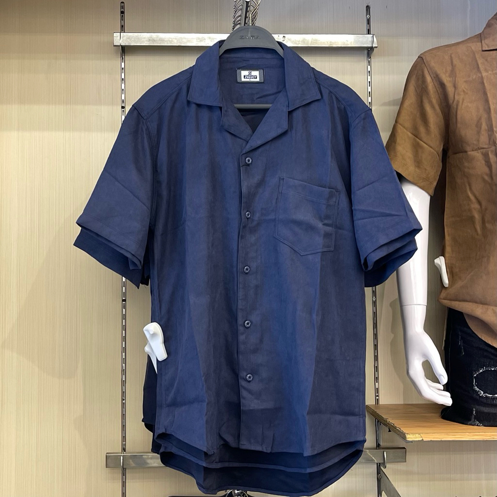 26368 KEMEJA KODORAI NAVY PDK PRIA