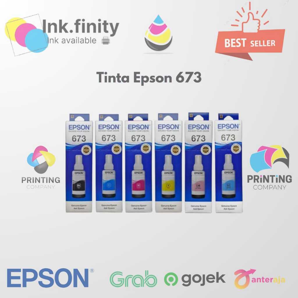 TINTA ESPON 673 Epson L800 - Epson L805 - Epson L850