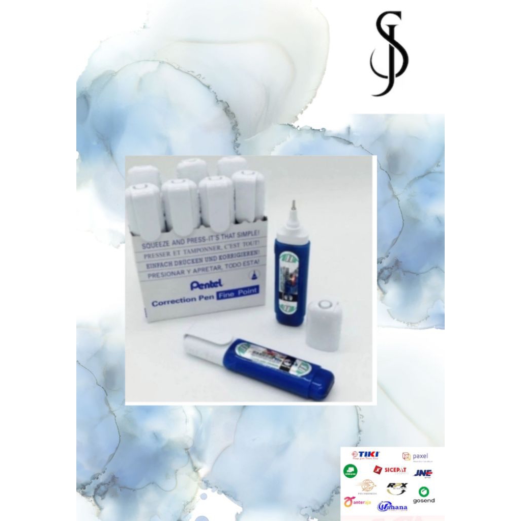 PENTEL CORRECTION FLUID 12ML TIPEX CAIR PENTEL TIP EX ZL-31W BOX [12PCS]