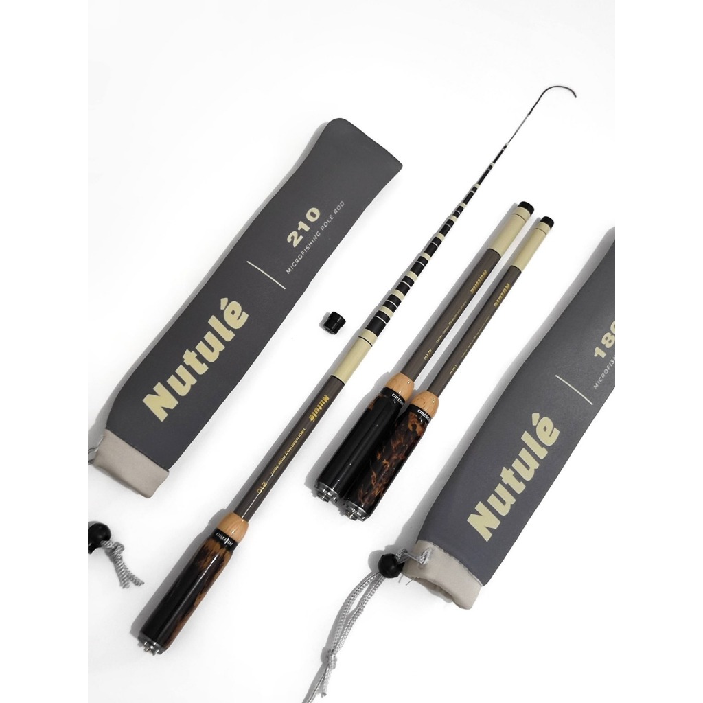 Joran Tegek Carbon Oregon Nutule Microfishing Tegek Ultralight Super Lentur Panjang Ruas Tertutup 22