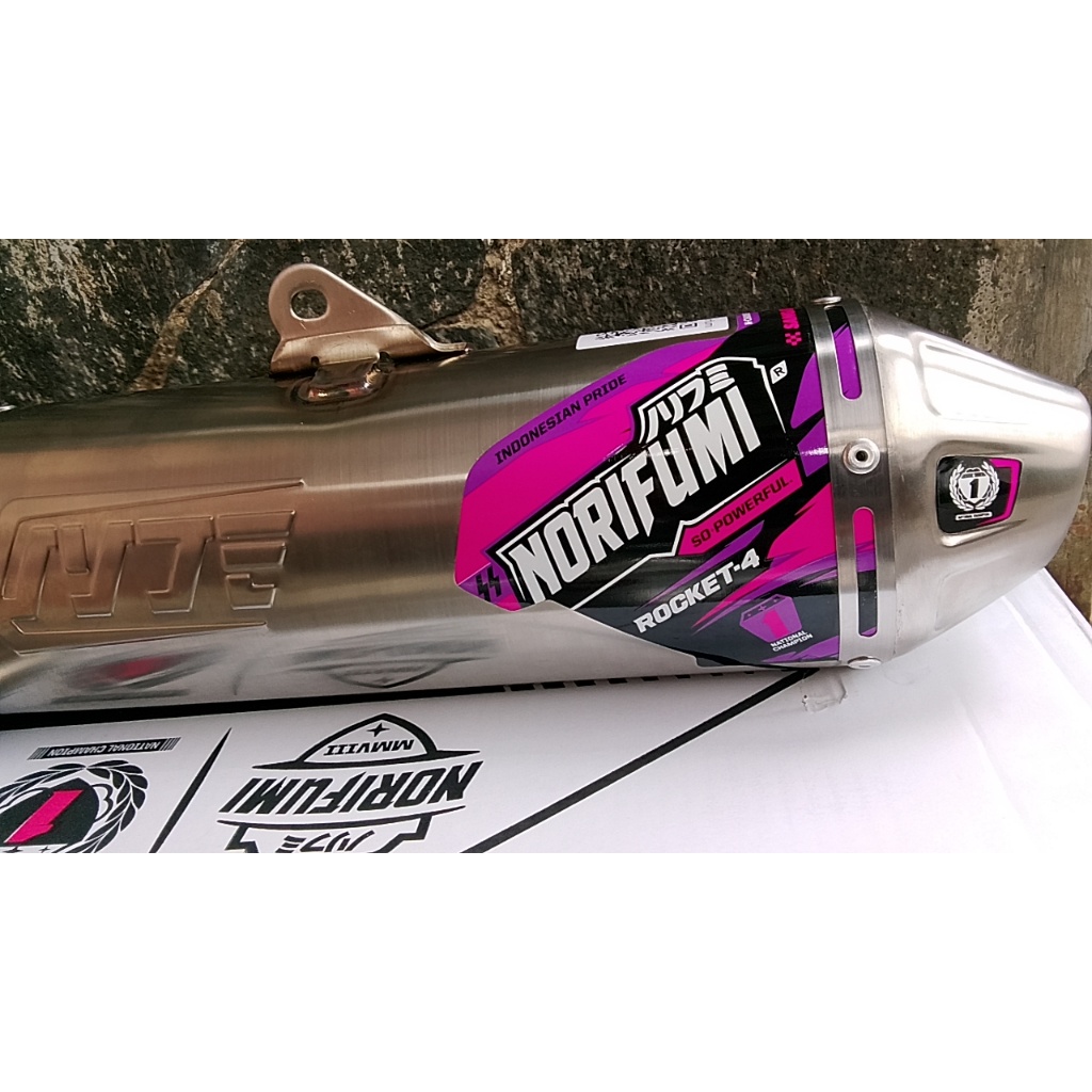 KNALPOT NORIFUMI ROCKET4 STANDART STANDAR KLX 150 CRF 150
