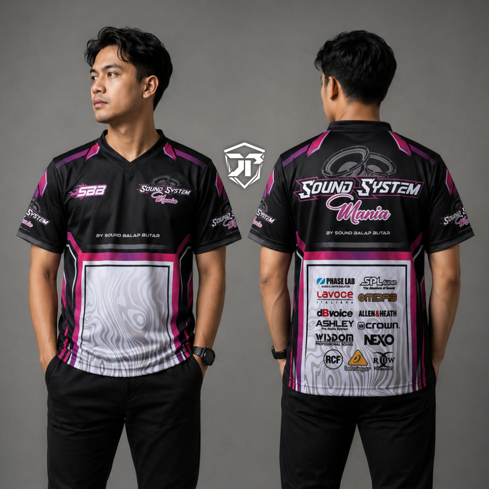Jersey Sound System Mania Printing Dryfit Milano Tukang Sound Balap Blitar