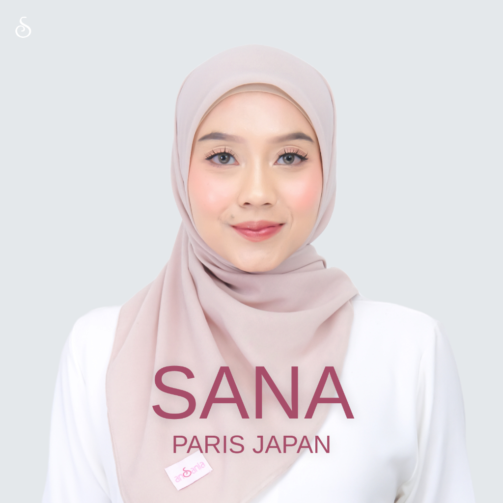 Ansania - Sana Paris Japan Premium - Hijab Polos Segi Empat
