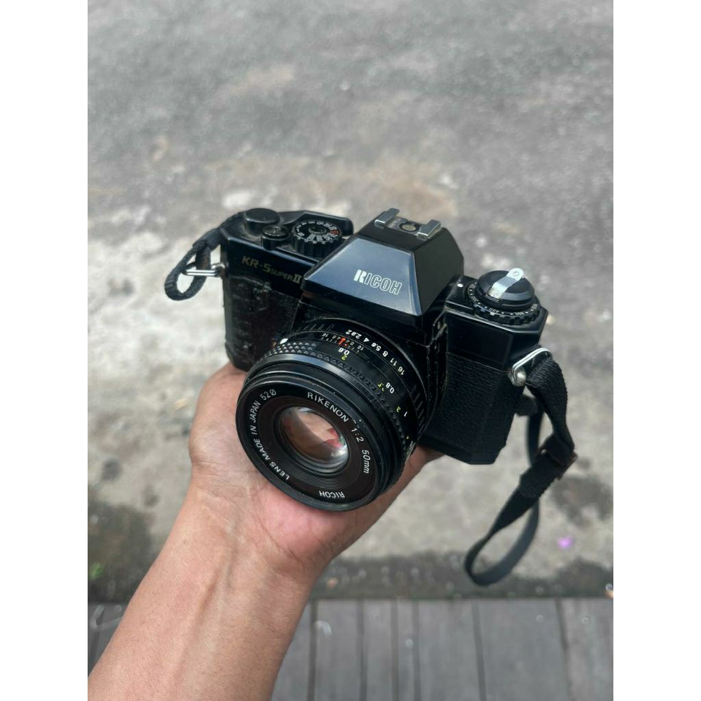 Kamera Analog Ricoh KR-5 Super II + Lensa Rikenon 50mm