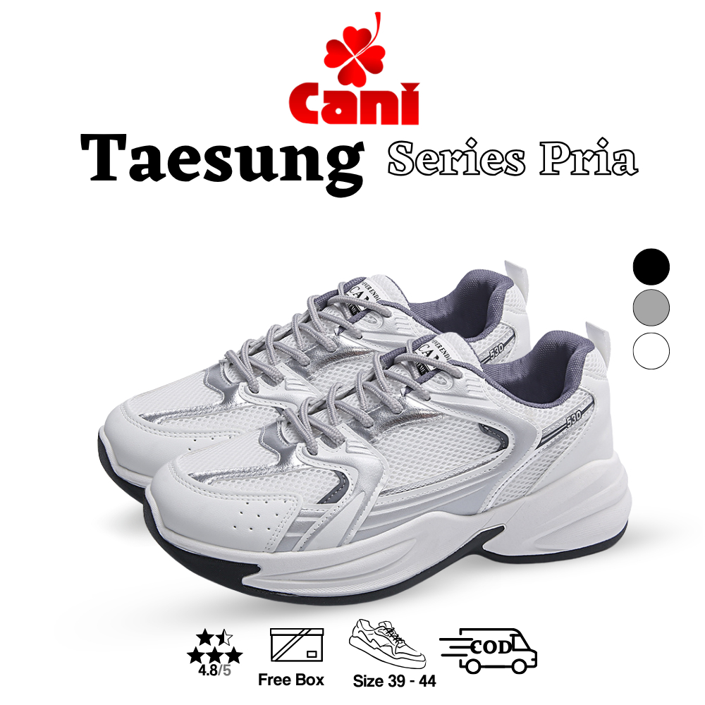 Cani "Free Box" (Size 39 - 44) Taesung Sepatu Sneakers Pria Fashion Kasual Sport Shoes Trendy 8137