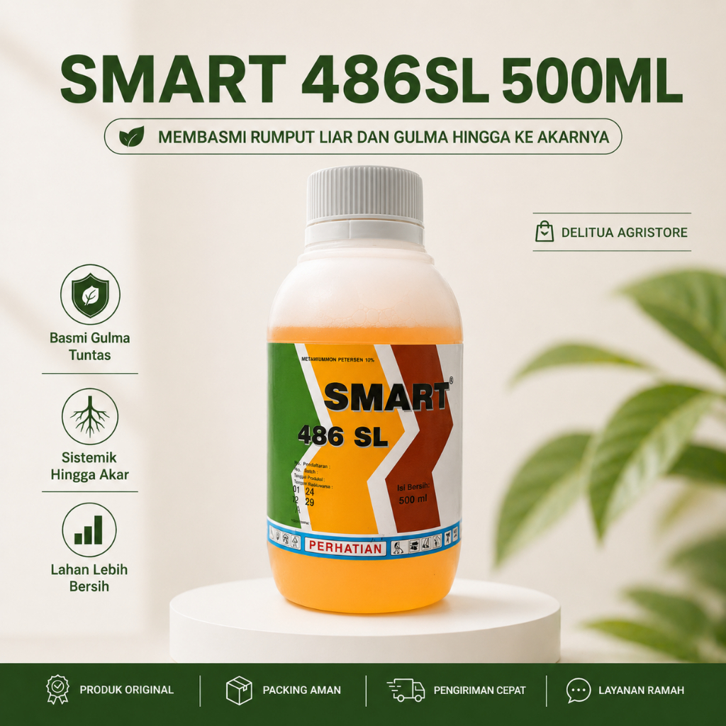 HERBISIDA SMART 500ML 486 SL PEMBASMI RUMPUT