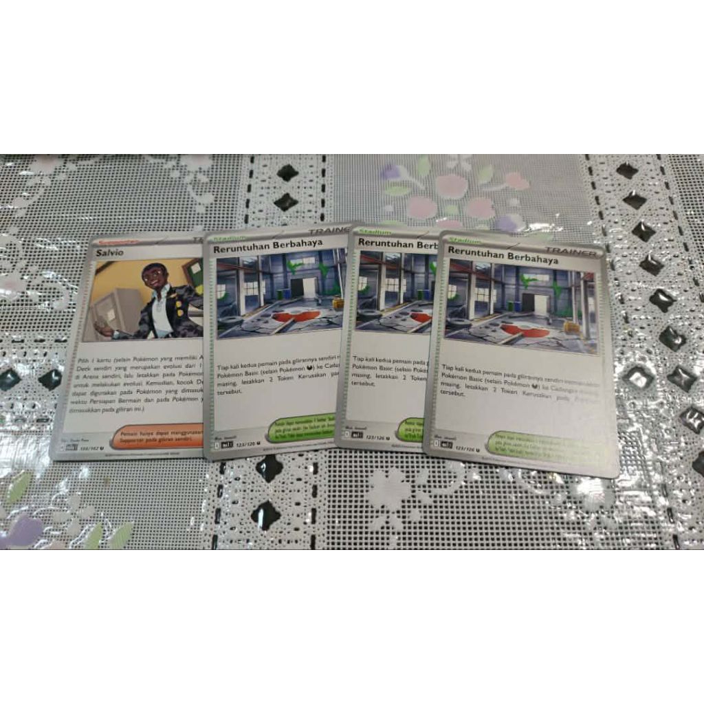 salvio Dan reruntuhan berbahaya tcg trainer pokemon