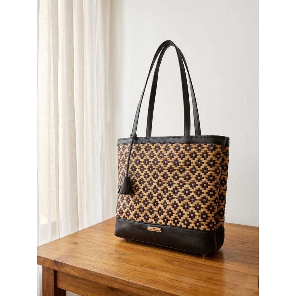 totebag purun motif songket