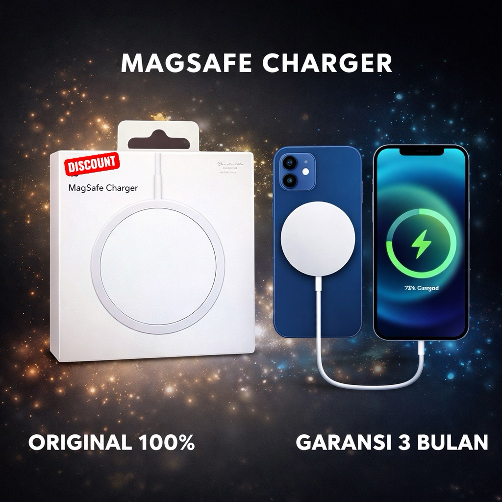 MagSafe wireless Charger Ip iBox TAM FAST CHARGING ORIGINAL 100%