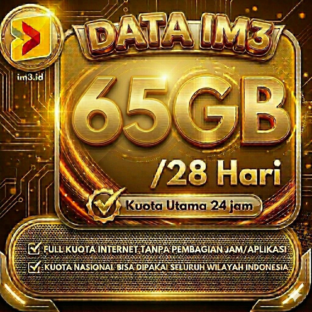 KUOTA INDOSAT IM3 MURAH 65GB 50GB 30GB