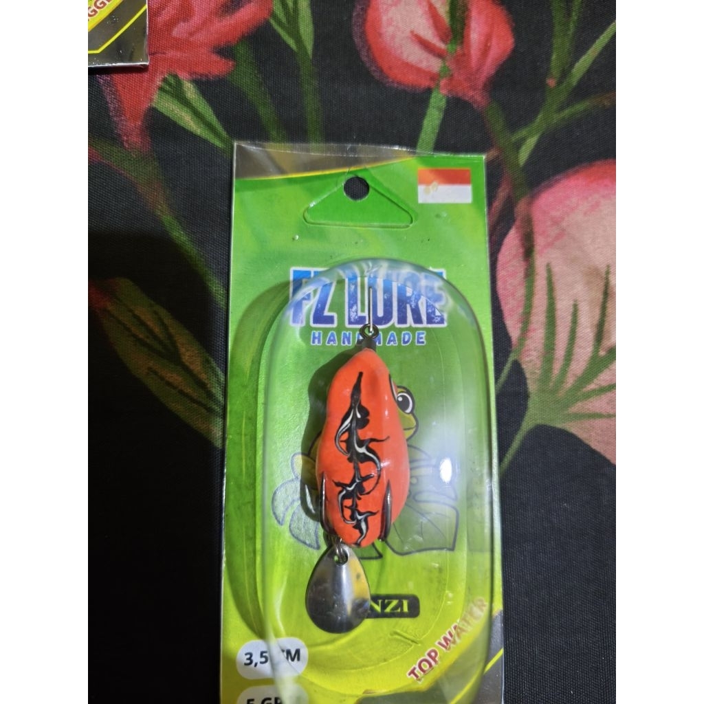 Soft Frog/kodok- kodokan FZ LURE rasa Jaws Berisik dengan Bahan Gabus Tahan Lama, panjang 3,5cm bera
