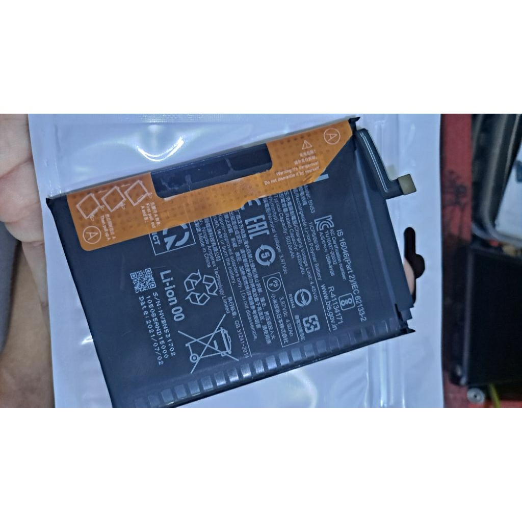 batrai baterai batre REDMI NOTE 10 PRO ori copotan