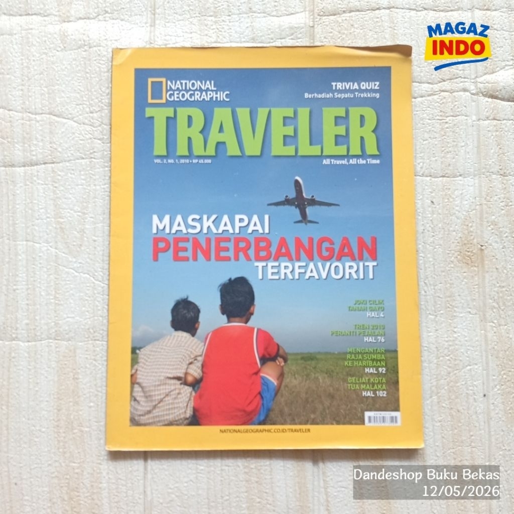 National Geographic TRAVELER indonesia - majalah bekas