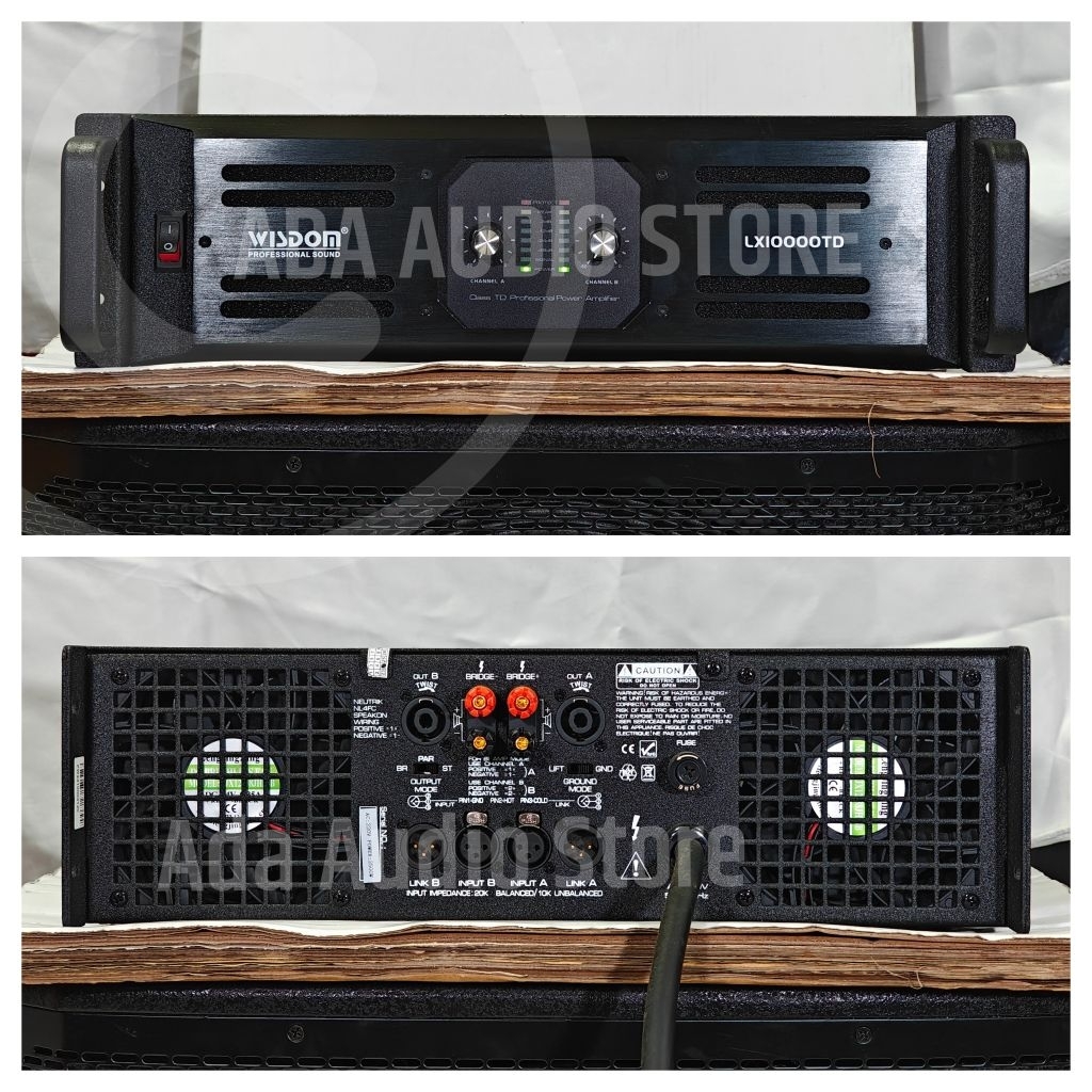 Power Amplifier / Wisdom LX10000TD / Kelas TD / 2 Channel / LX 10000 TD LX10000 TD LX 10000TD 2CH 2 