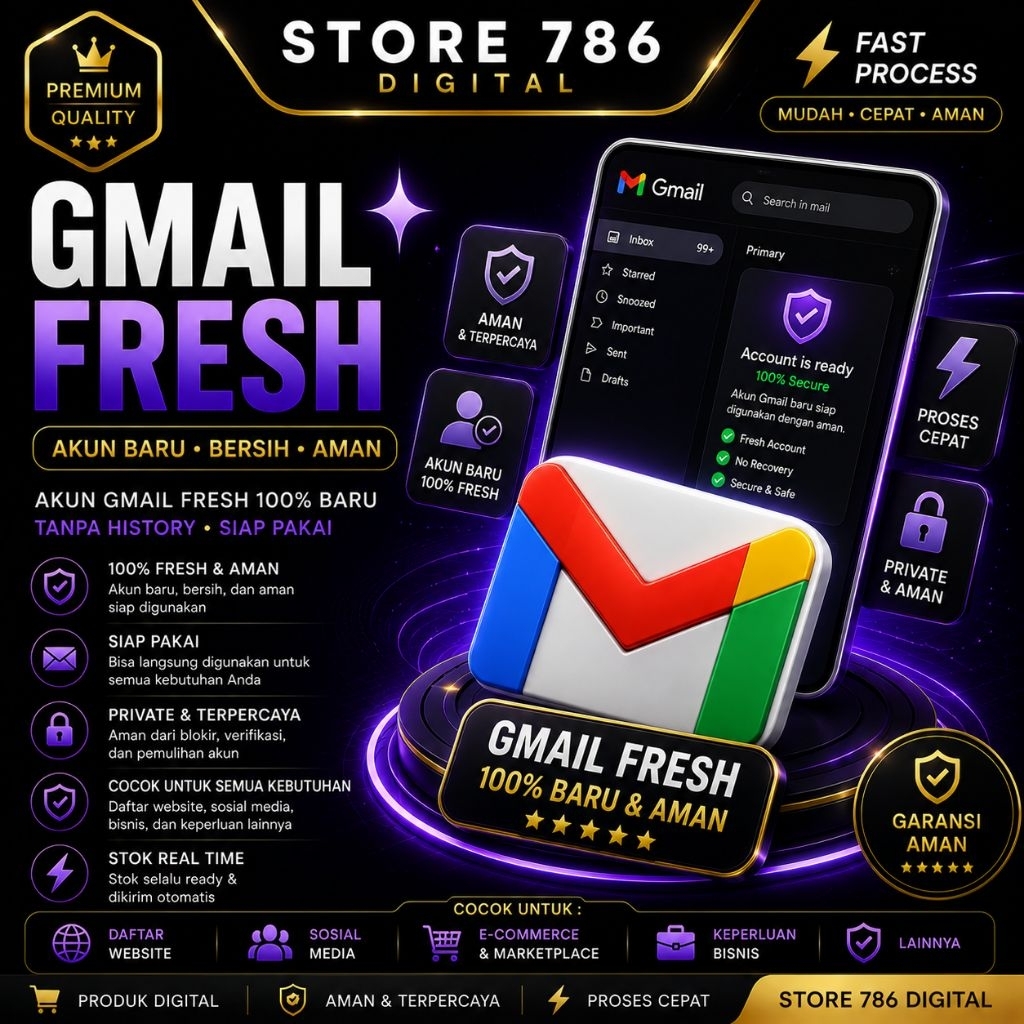 Gmail Fresh Ready Login Support Verification Email Digital Account