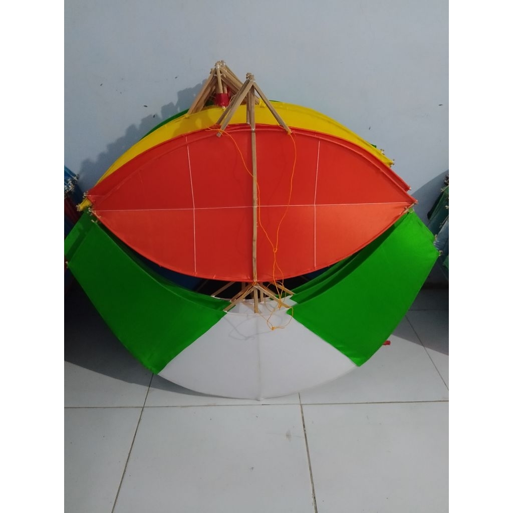 10 Pcs Layangan Gapangan Pegon Dm 80 Sampul Kain Fullset Sendaren