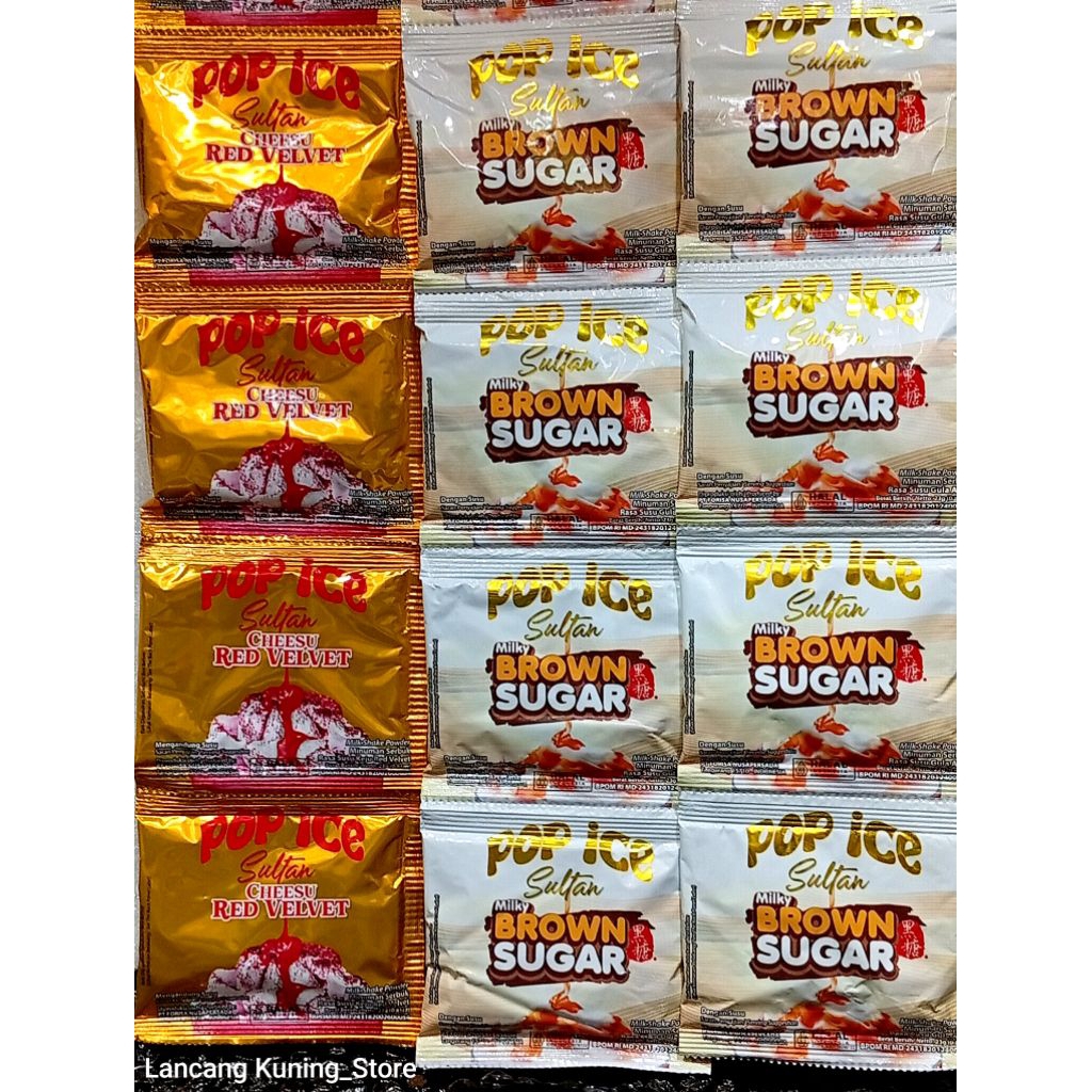 Pop Ice Sultan Brown sugar isi10(30Rasa)
