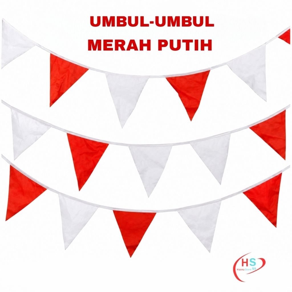 Bendera segitiga merah putih  / umbul-umbul Merah Putih