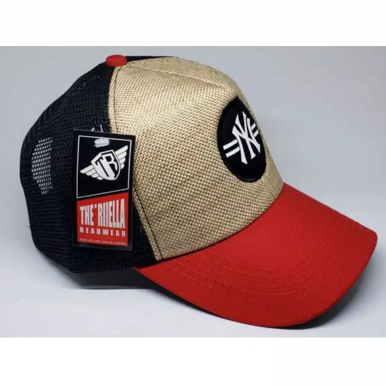 Topi trucker jaring kombinasi/topi keren original import