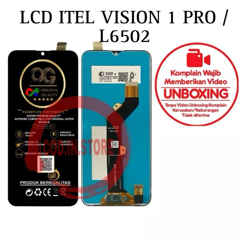 LCD Fullset Untuk Itel Vision 1 Pro / L6502 LCd + Touchscreen