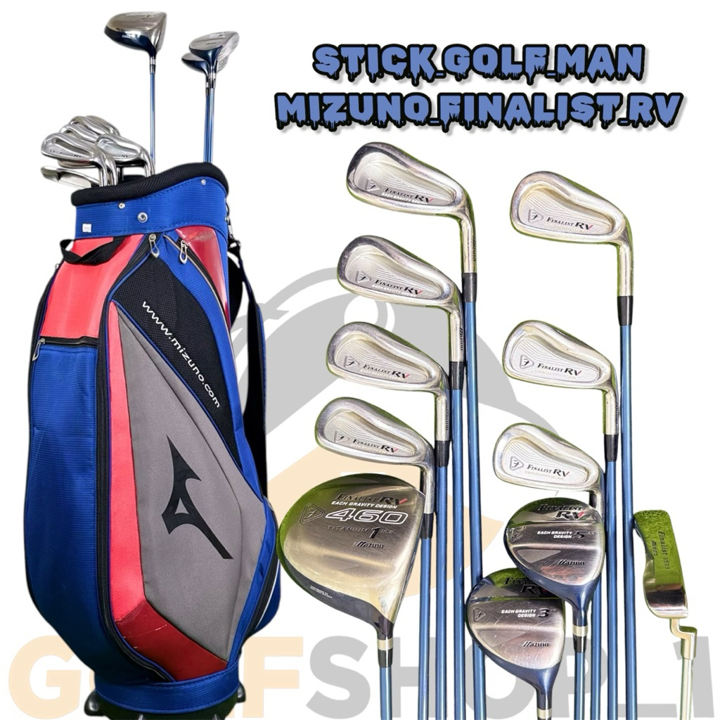 Stick Golf Man Mizuno Finalist RV Fullset Shaft Graphite Flek Reguler Second + Tas Golf