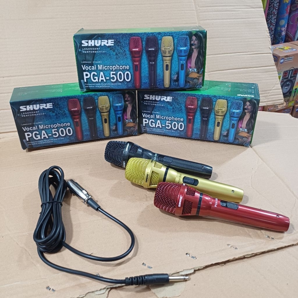Mikrofon PGA 500 Mik kabel panjang ±4 meter mikrofon microphone mikropon mic kabel