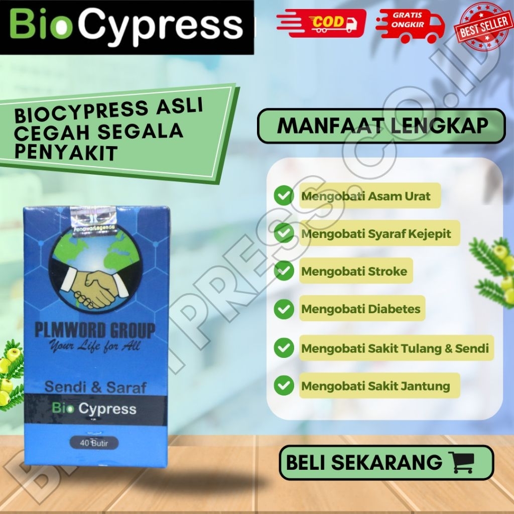 BioCypress Pil Hitam 40 Butir Kemasan Biru