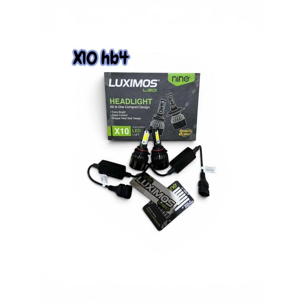 LUXIMOS LAMPU UTAMA LED MOBIL FOGLAMP X10 HB4 SUPER TERANG