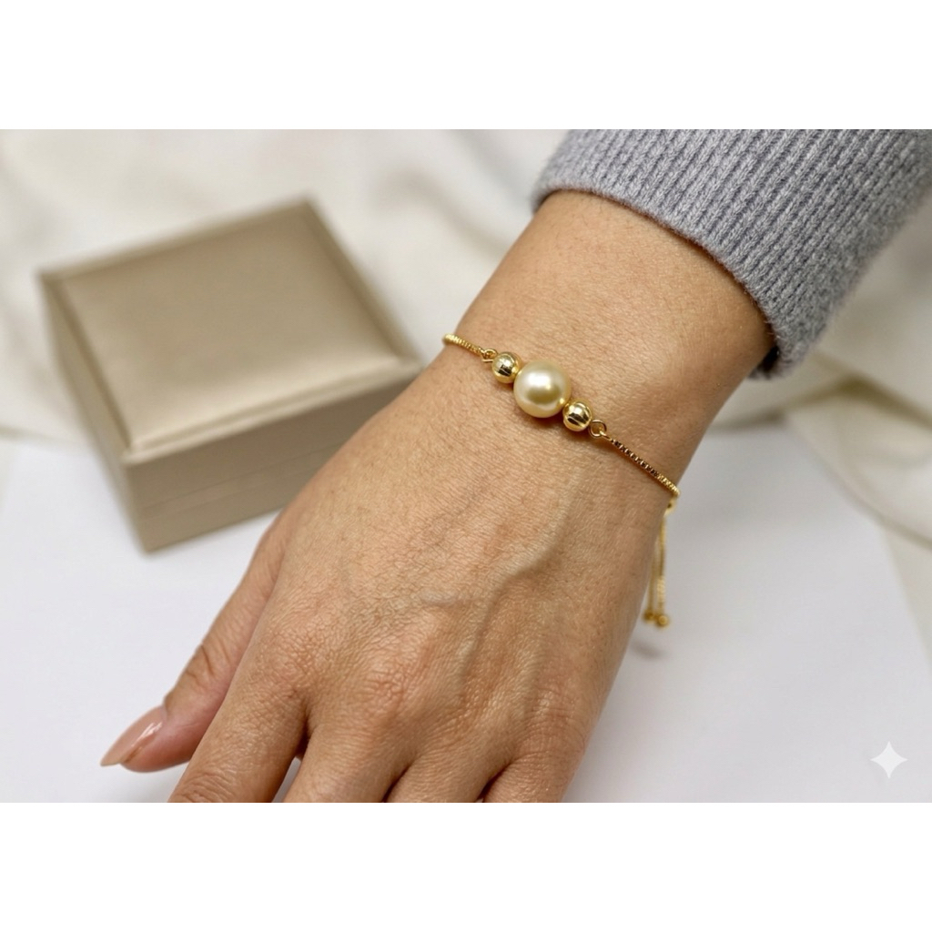GELANG WANITA MUTIARA LOMBOK  MUTIARA LAUT ASLI GRADE A+ MUTIARA ASLI JEWELRY PERHIASAN