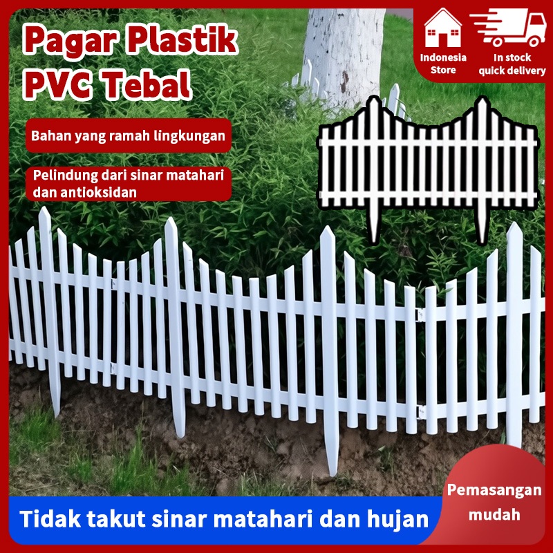 Pagar Plastik PVC  Jalan Gerbang Dekorasi DIY/Pagar kebun / Pagar plastik