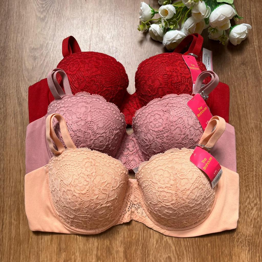 THE BRAHOUSE BRA HALF CUP BERKAWAT PUSH UP SIZE 32B B70 34B B75 38B B85