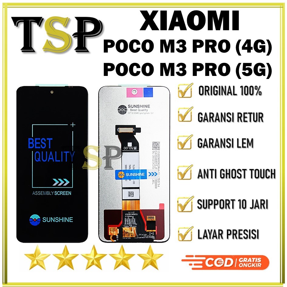 LCD TOUCHSCREEN XIAOMI POCO M3 PRO 4G / POCO M3 PRO 5G ORIGINAL 100%