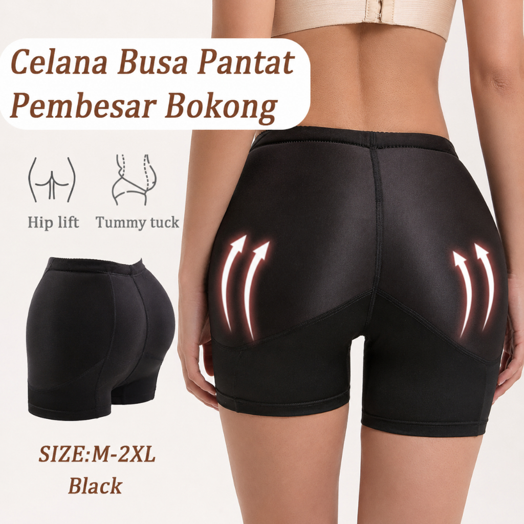 Celana Dalam Busa Pinggul/CD Busa Tebal Pantat sampai Pinggul/Celana Dalam Wanita Pantat Palsu Busa
