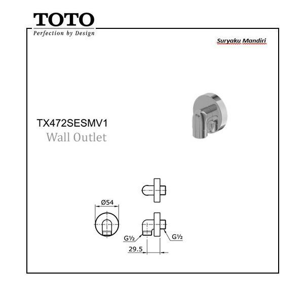 Wall Outlet TX472SESMV1 | TOTO TX472SESMV1