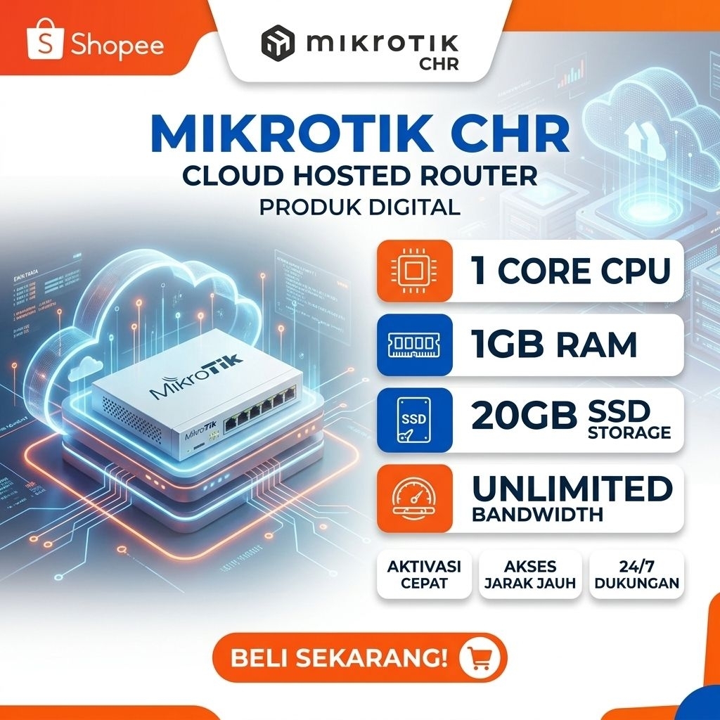 VPS Mikrotik CHR Bergaransi lokasi Indonesia