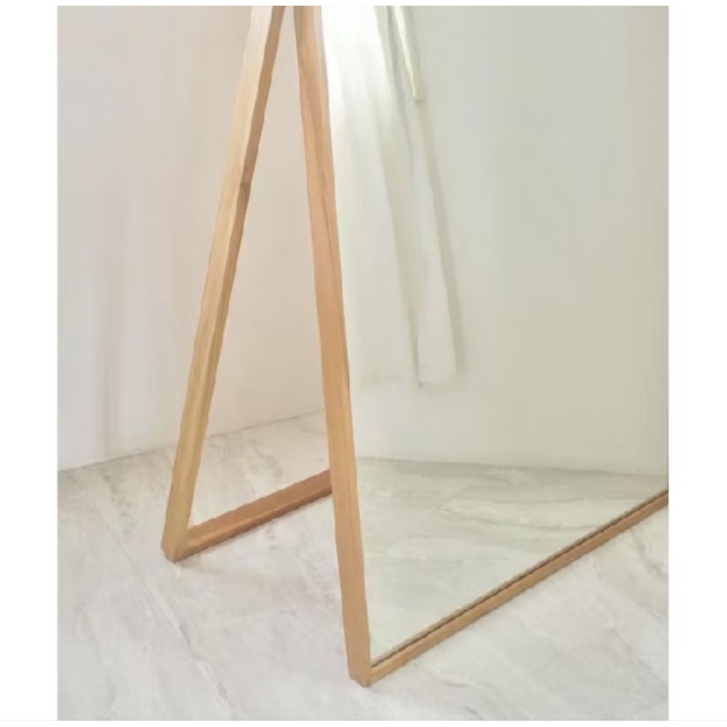 STANDING MIRROR KAYU JATI