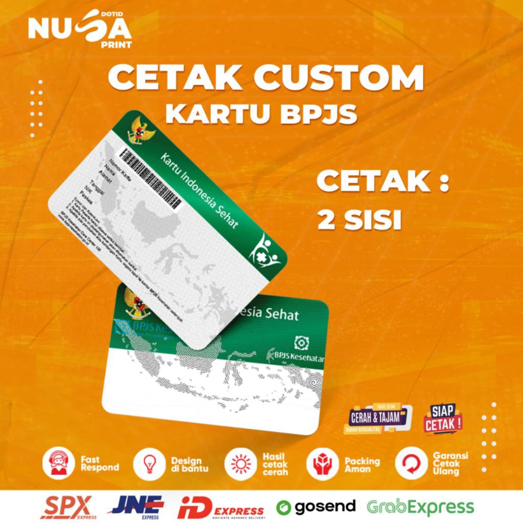 CETAK KARTU BPJS / CUSTOM ID CARD