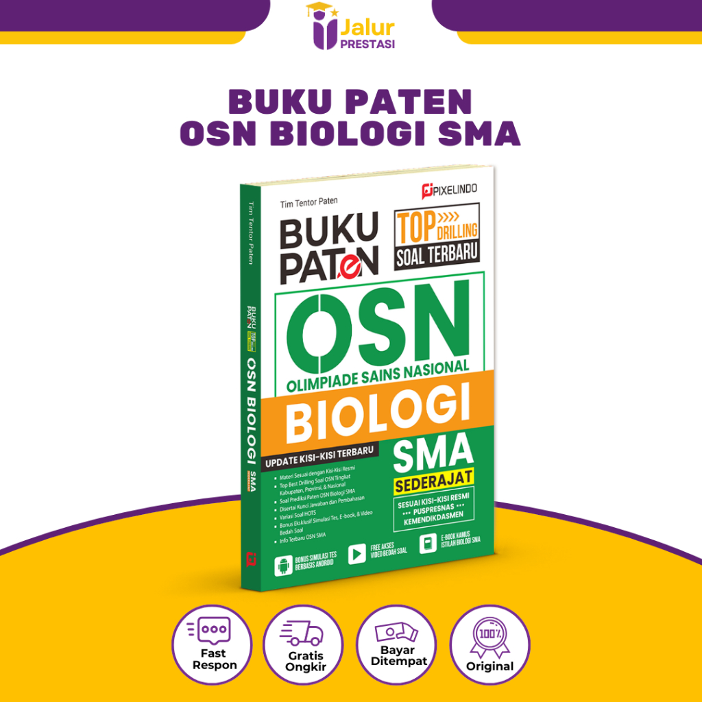 Buku Paten OSN Olimpiade Sains Nasional Biologi SMA/MA (OSN BIOLOGI SMA) - Pixelindo