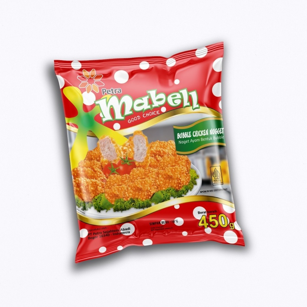 MABEL BUBBLE NUGGET AYAM 450G