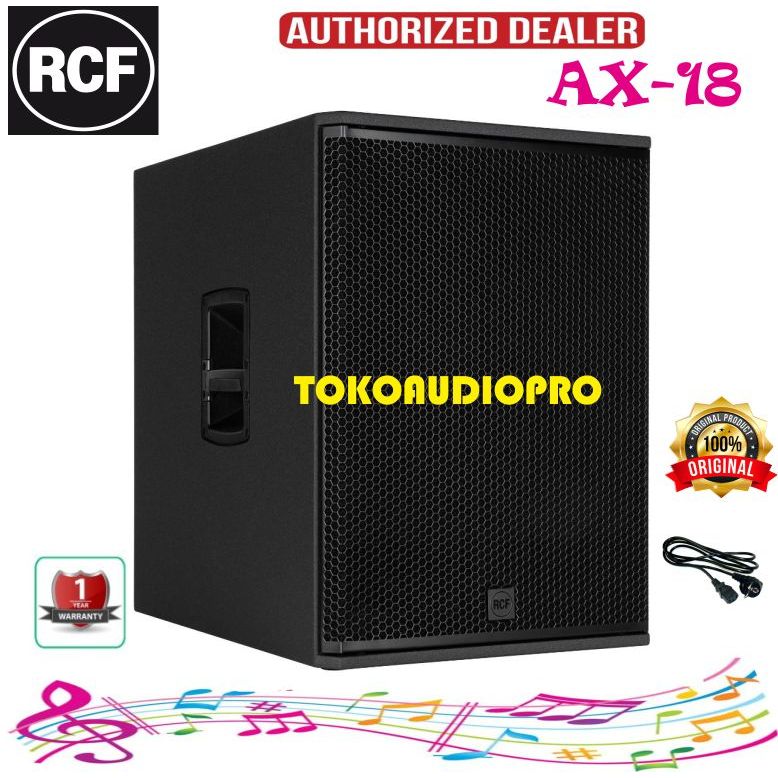 RCF AX-18 Subwoofer Aktif 1x18 Inch Subwoofer Aktif Original RCF Sub Aktif RCF AX18