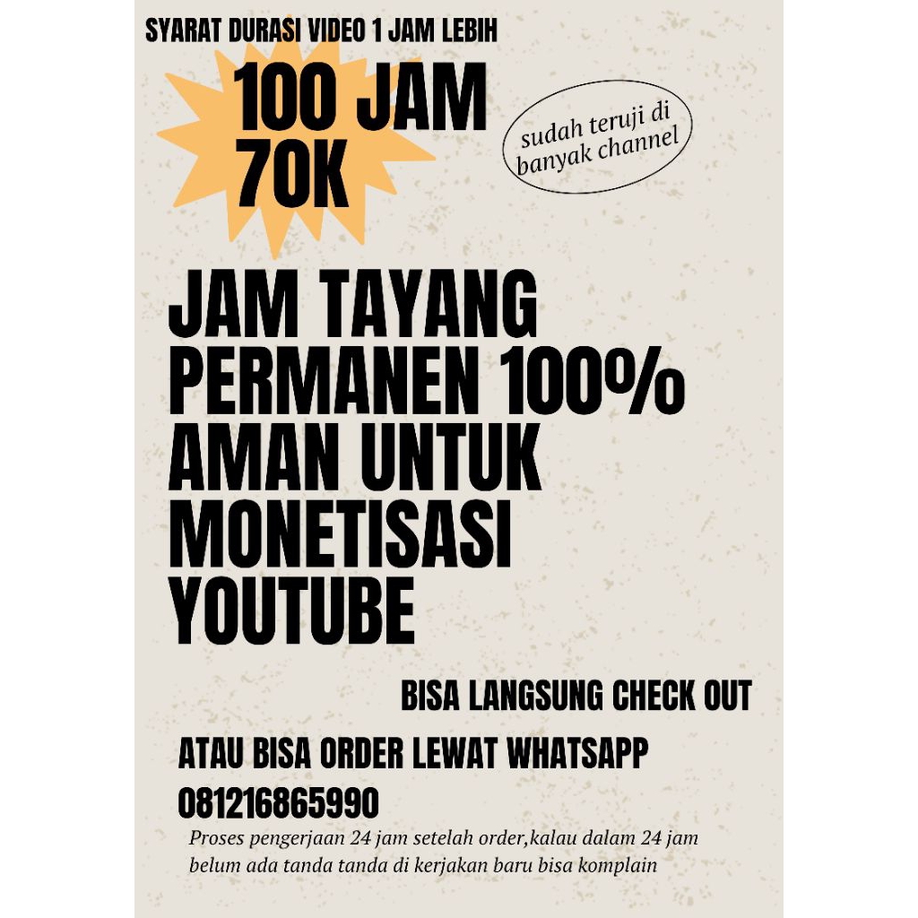 jam tayang YouTube