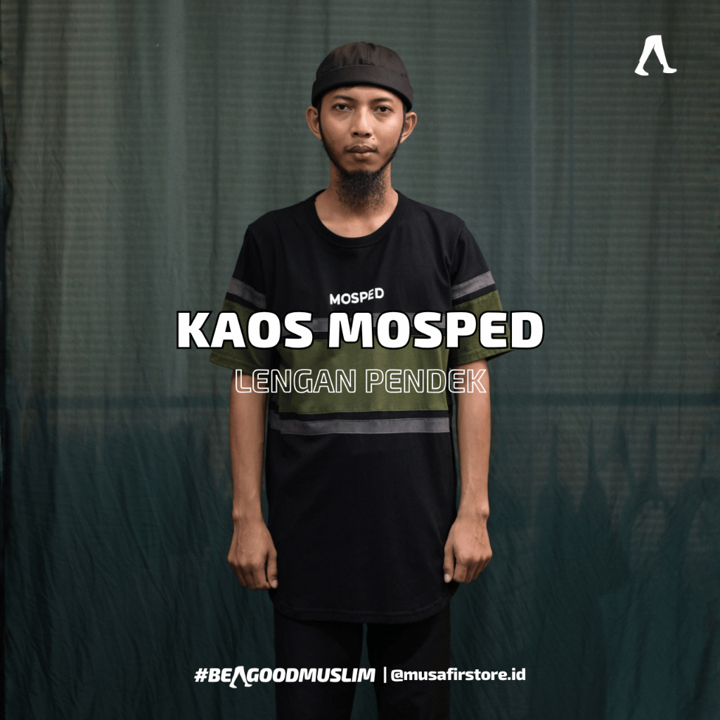 MOSPED KAOS MOSPED 1 LENGAN PENDEK DEWASA  KEMEJA KOKO KURTA BAJU MUSLIM PRIA