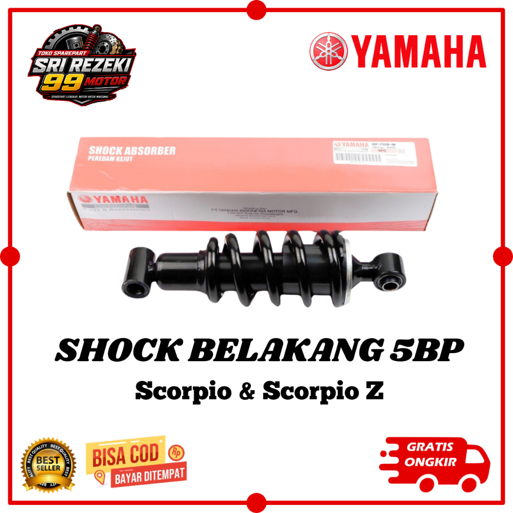 Shock Belakang Motor Scorpio & Scorpio Z Original - 5BP