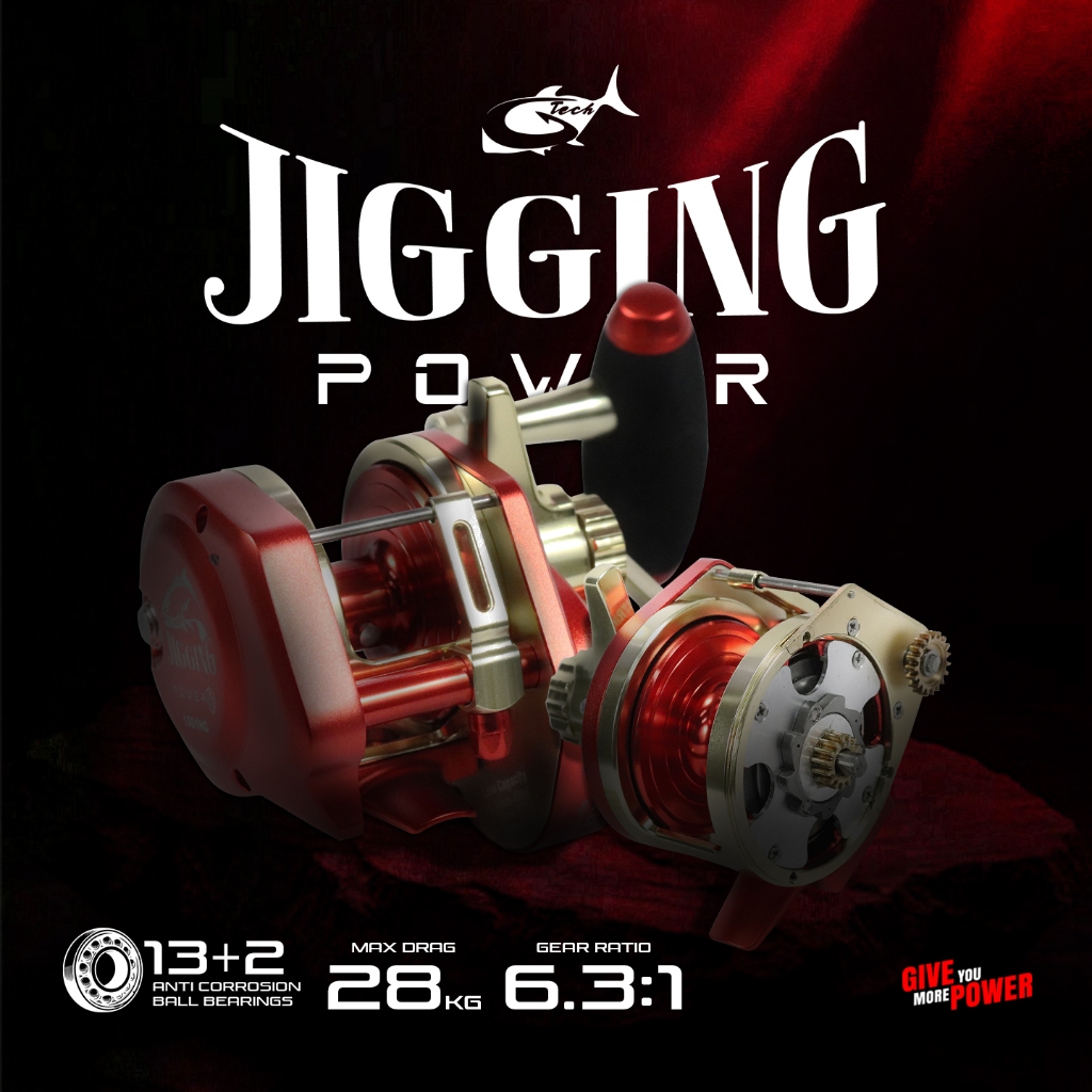 Reel OH G-Tech Jigging Power New 2026 | 1501 -3001HG | Anti Corrosion BB | Handle Kiri | ARP