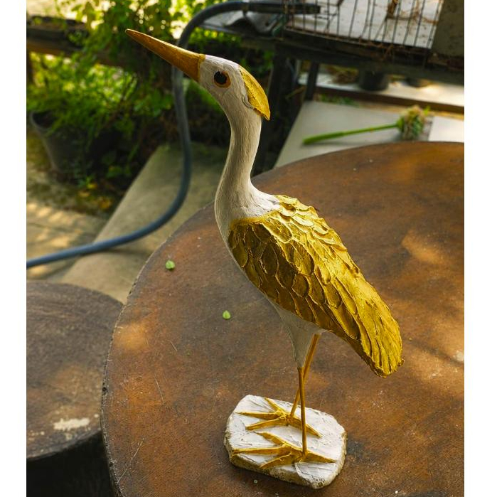Miniatur Patung Burung Bangau Galau | Hiasan Taman Burung Bangau Galau | Hiasan Kolam